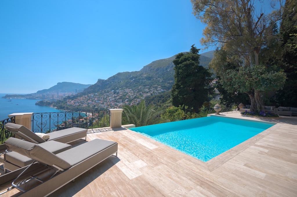 Luxurious Villa Overlooking Monaco Rocabruna Exterior foto